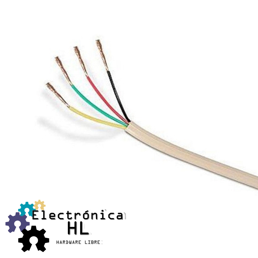 CABLE TELEFONICO 4 HILOS 28AWG (METRO) – Electronica HL