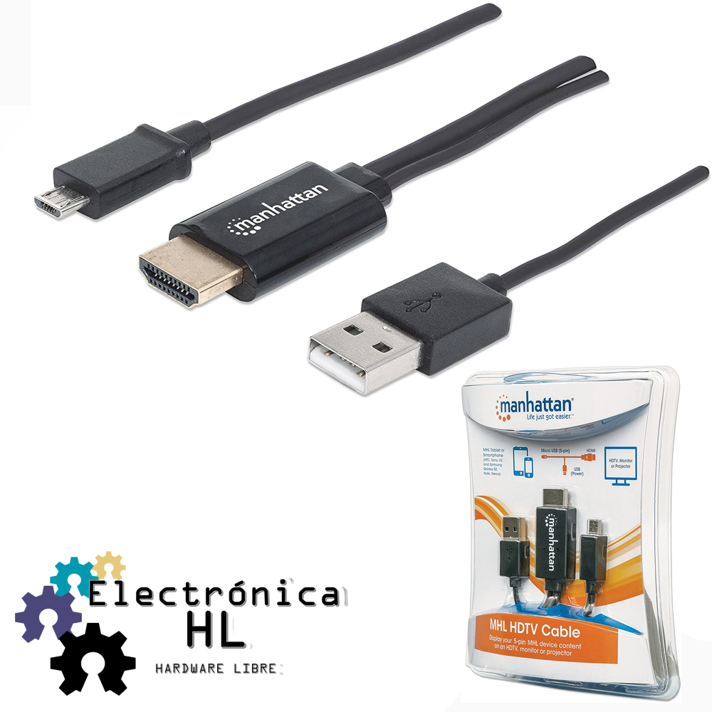 CABLE MHL DE MICRO USB A HDMI – Electronica HL