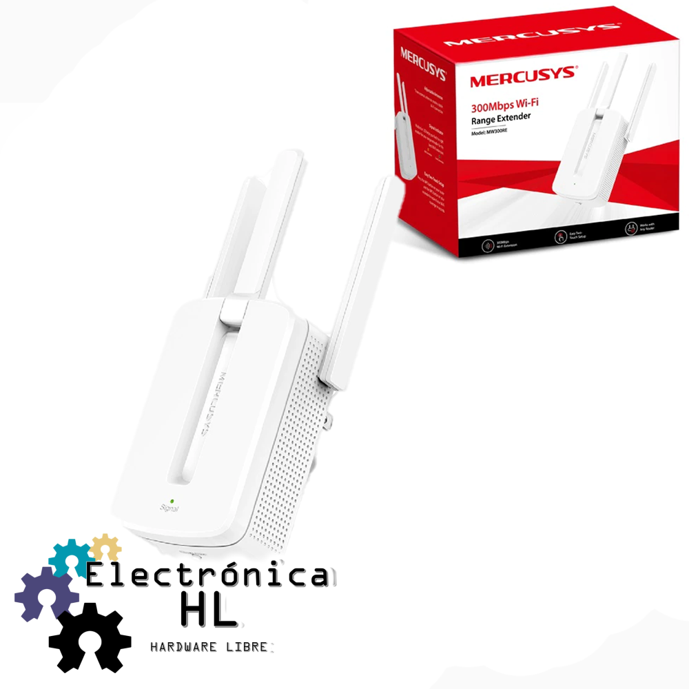 EXTENSOR WIFI 300 MBPS MERCUSYS, REPETIDOR – Electronica HL