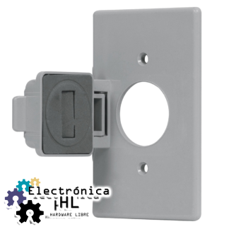 Interruptor de paso blanco y titanio para lámparas - Interruptores para  lámparas - Fabricatulampara