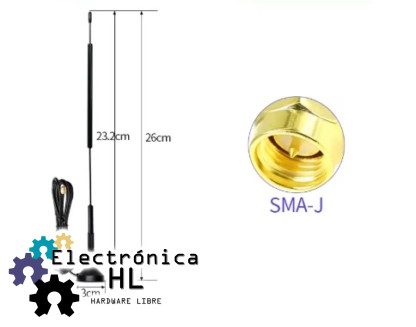 ANTENA LORA WIFI 915 MHZ RP SMA