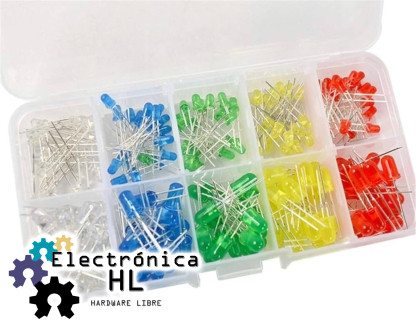 KIT 200 LEDS 5MM Y 3MM