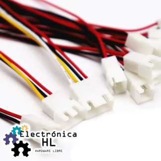 CONECTOR JST XH2.54 MACHO CON CABLE 26 AWG