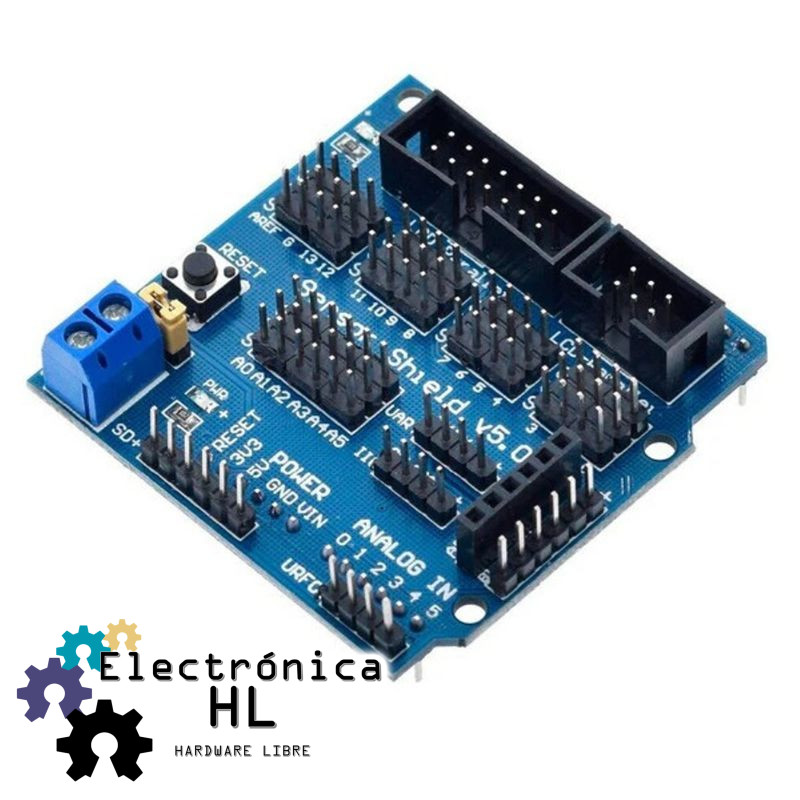 SHIELD SENSOR V5.0, EXPANSION PARA ARDUINO UNO, MEGA, LEONARDO