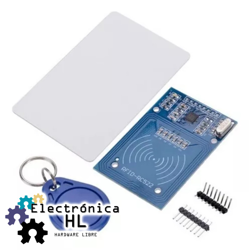 LECTOR RFID RC522 RF CON TARJETA Y LLAVERO 13.56MZ