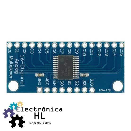 MODULO MULTIPLEXOR ANALOGO 16 CANALES