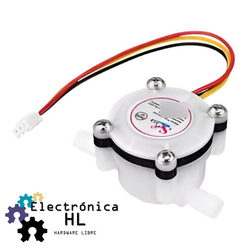 SENSOR DE FLUJO, CAUDALIMETRO FY-S401, 0.3-6L/MIN, 5-24V, 1/4"