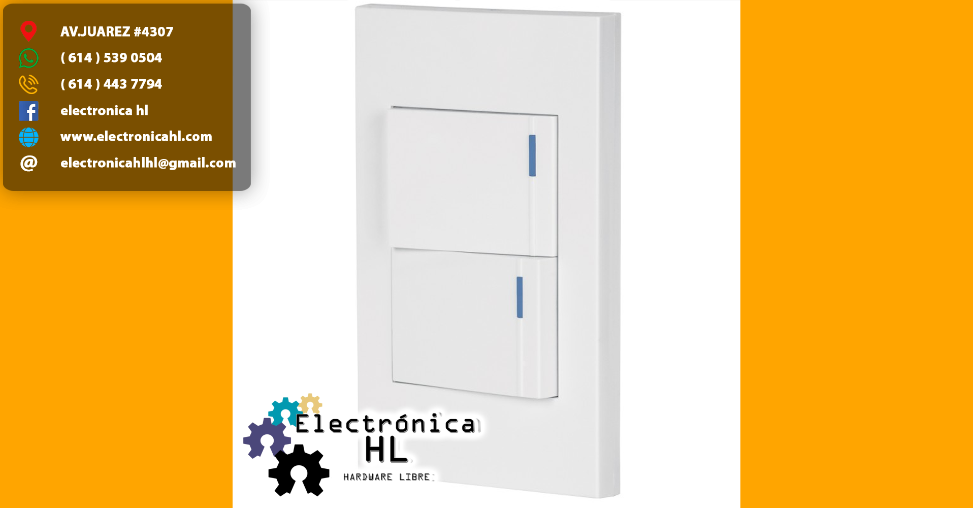 PLACA CON 2 INTERRUPTORES SENCILLOS – Electronica HL