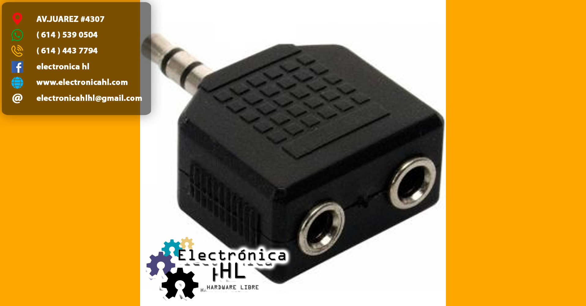 ADAPTADOR JACK 6.3 A PLUG 3.5 MONOAURAL – Electronica HL